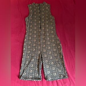 Geometric Sleeveless romper